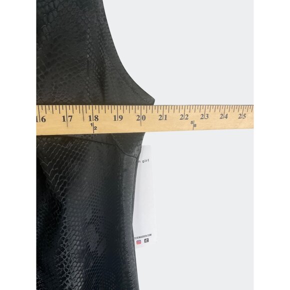 Madden Girl Black Faux Snakeskin Sleeveless Bodycon Dress 2X - Picture 4 of 14